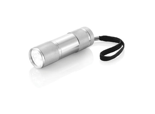 Lommelykt Quattro aluminium sølv 